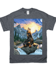 'The Retro Wolf' Personalized Pet T-Shirt