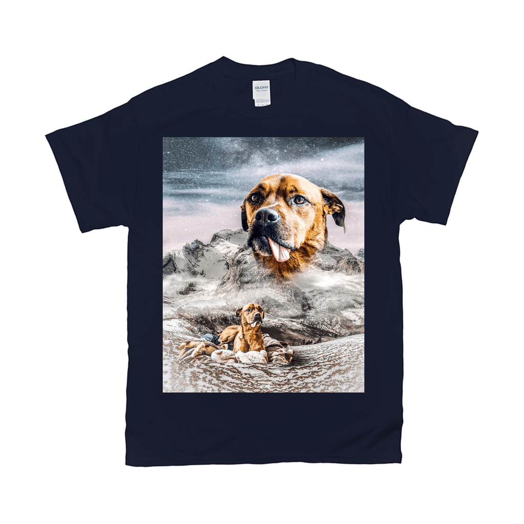 &#39;Majestic Snowy Mountain&#39; Personalized Pet T-Shirt