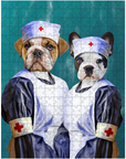 'The Nurses' Personalized 2 Pet Puzzle