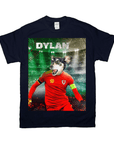 Camiseta personalizada para mascotas 'Wales Doggos Soccer'