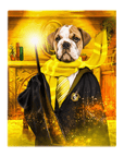 Lienzo personalizado para mascotas 'Harry Dogger (Wooflepuff)'