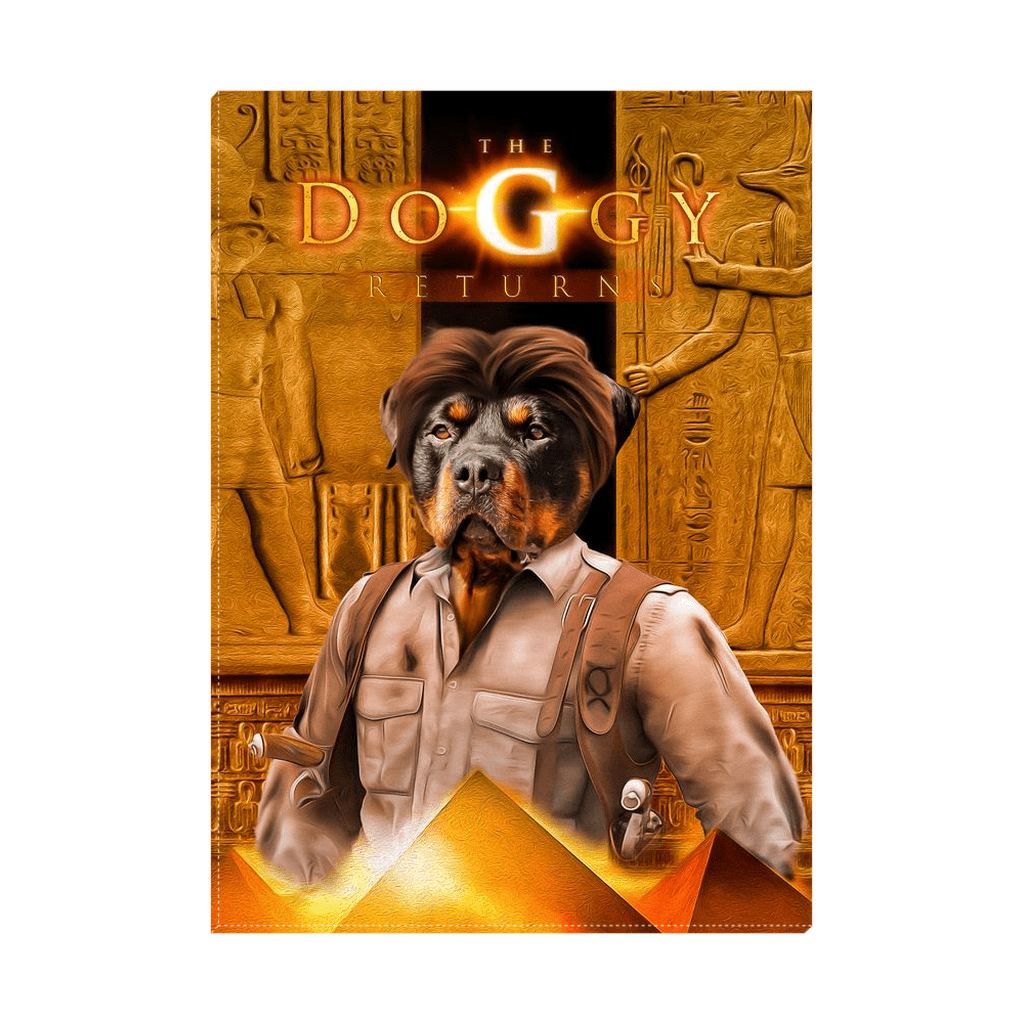'The Doggy Returns' Personalized Pet Standing Canvas