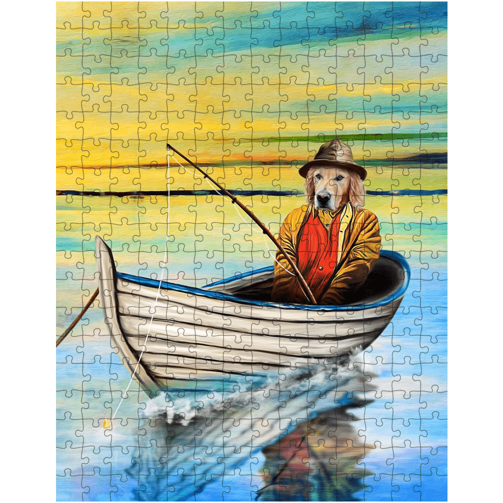 &#39;The Fisherman&#39; Personalized Pet Puzzle