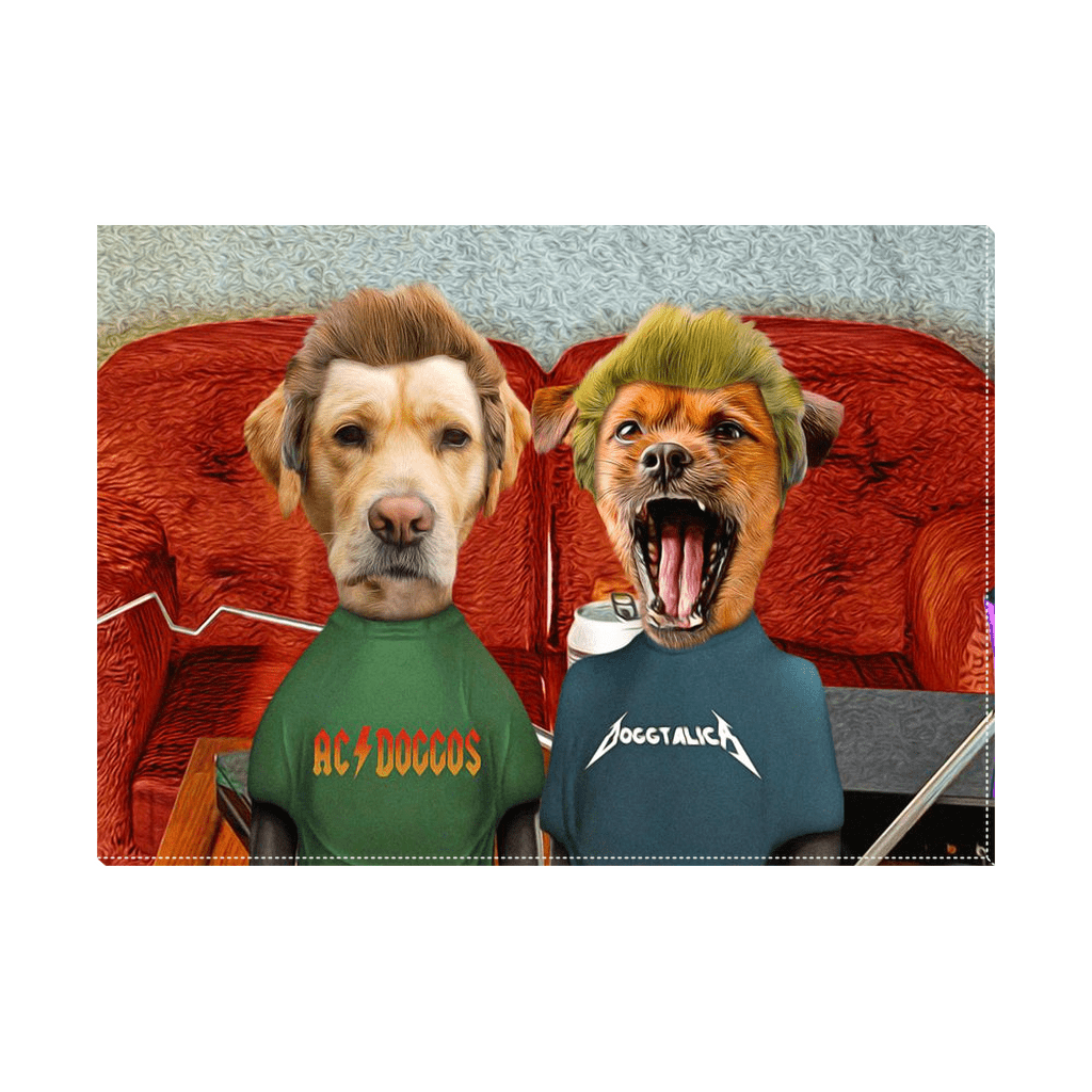 &#39;Beavis and Buttsniffer&#39; Personalized 2 Pet Standing Canvas