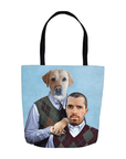 Bolsa de tela personalizada para 2 mascotas 'Step Doggo &amp; Human'