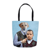 Load image into Gallery viewer, &#39;Step Doggo &amp; Human&#39; Personalized 2 Pet Tote Bag