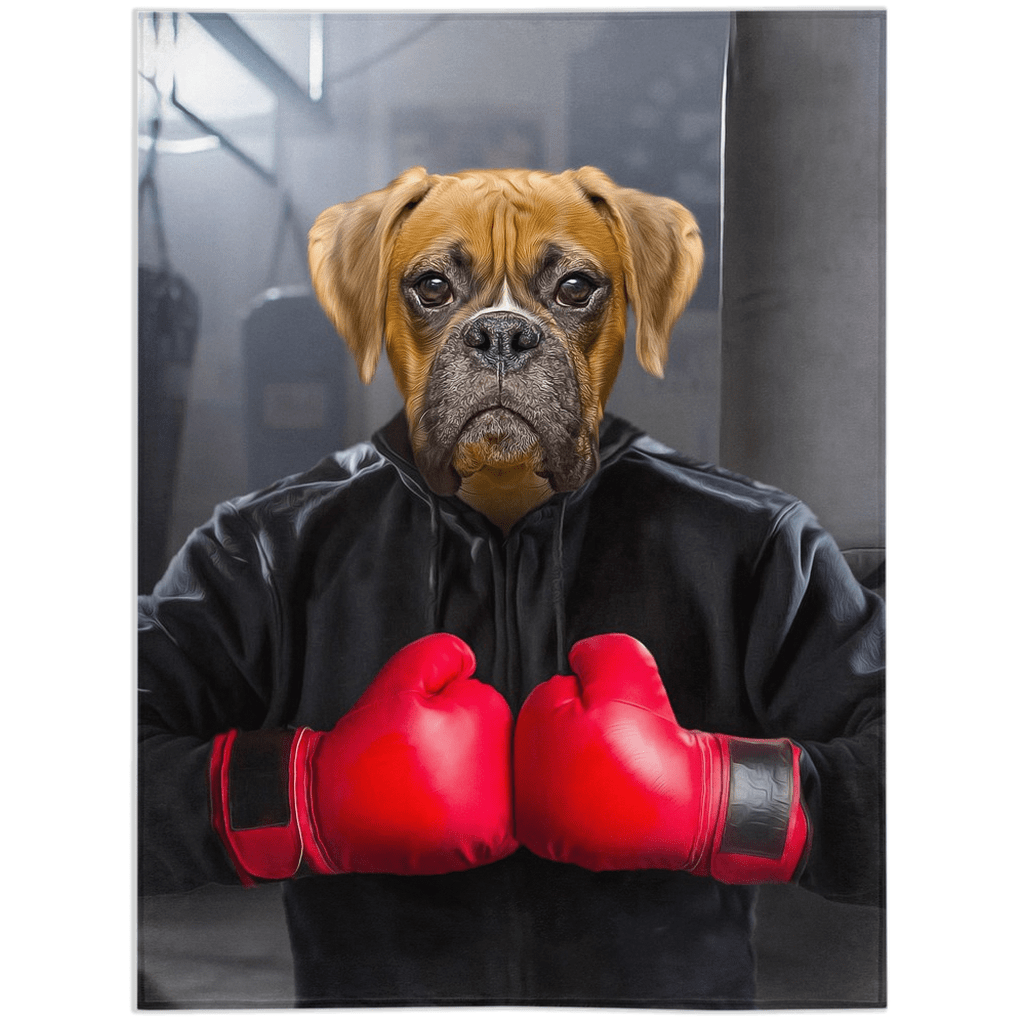 &#39;The Boxer&#39; Personalized Pet Blanket
