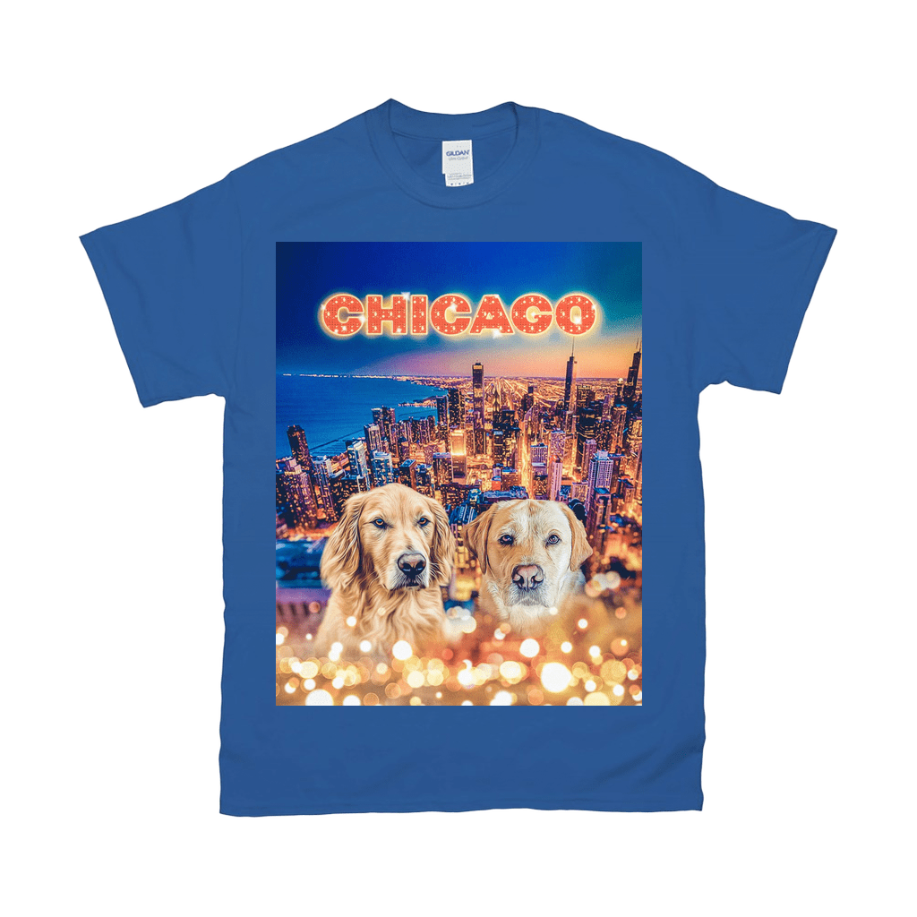 &#39;Doggos Of Chicago&#39; Personalized 2 Pet T-Shirt