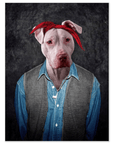 Póster Perro personalizado '2Pac Dogkur'
