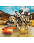 Manta personalizada para 5 mascotas 'Harley Wooferson'