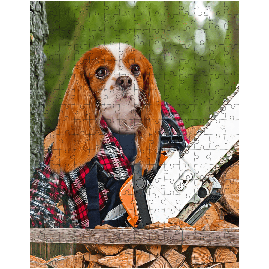 &#39;Lumberwoman&#39; Personalized Pet Puzzle