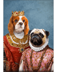 Reina y Archiduquesa: Póster personalizado para 2 mascotas