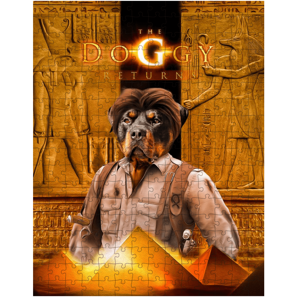 &#39;The Doggy Returns&#39; Personalized Pet Puzzle
