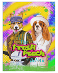 Manta personalizada para 2 mascotas 'The Fresh Pooch'