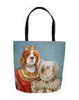 'Queen and Princess' Personalized 2 Pet Tote Bag