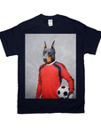 Camiseta personalizada para mascotas 'El portero de fútbol' 