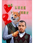 Step Doggo/Human Valentines Personalized Poster