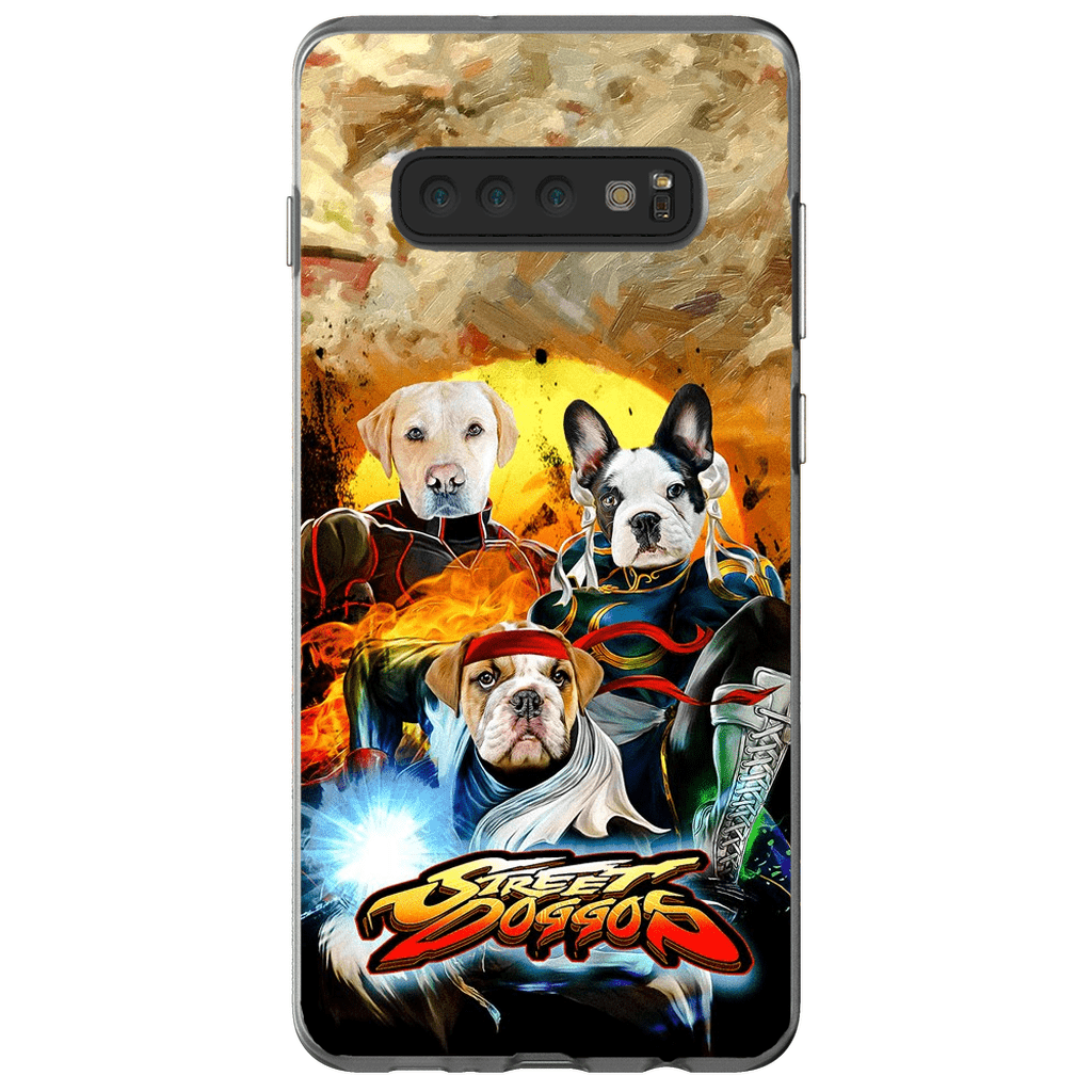 &#39;Street Doggos&#39; Funda personalizada para teléfono con 3 mascotas