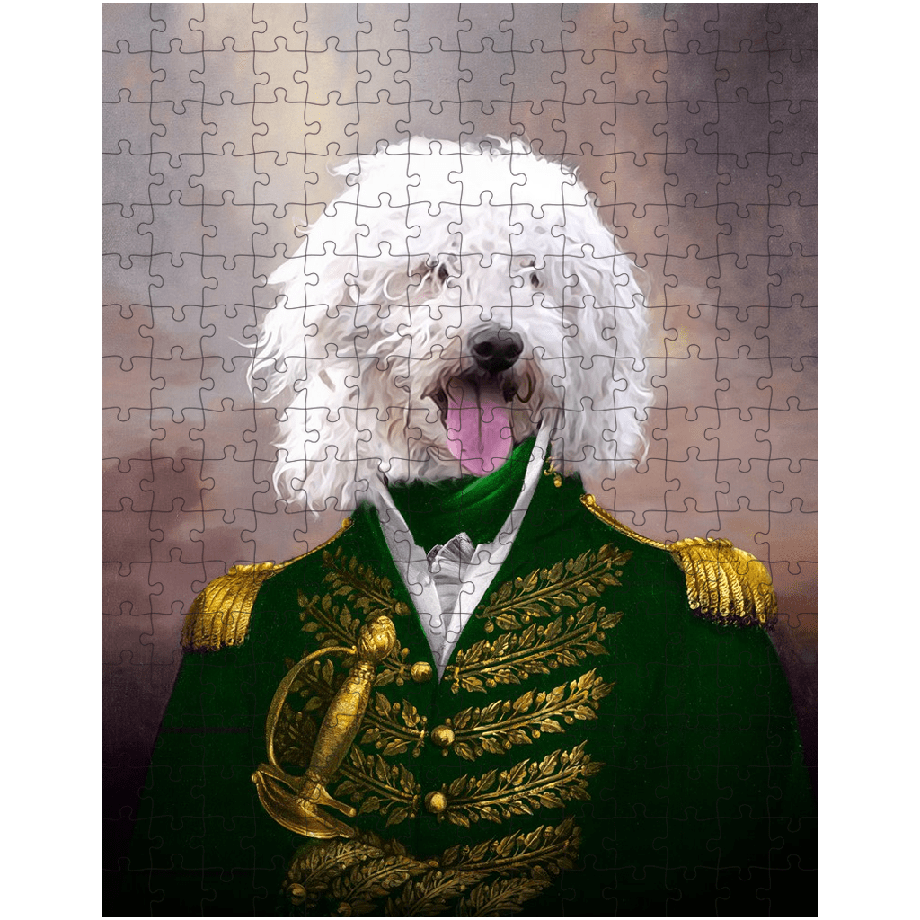 &#39;The Green Admiral&#39; Personalized Pet Puzzle