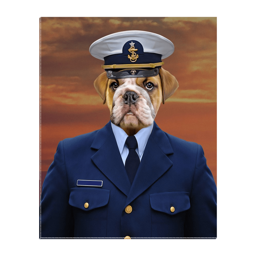 &#39;The Coast Guard&#39; Personalized Pet Standing Canvas