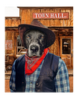 'The Cowboy' Personalized Pet Standing Canvas
