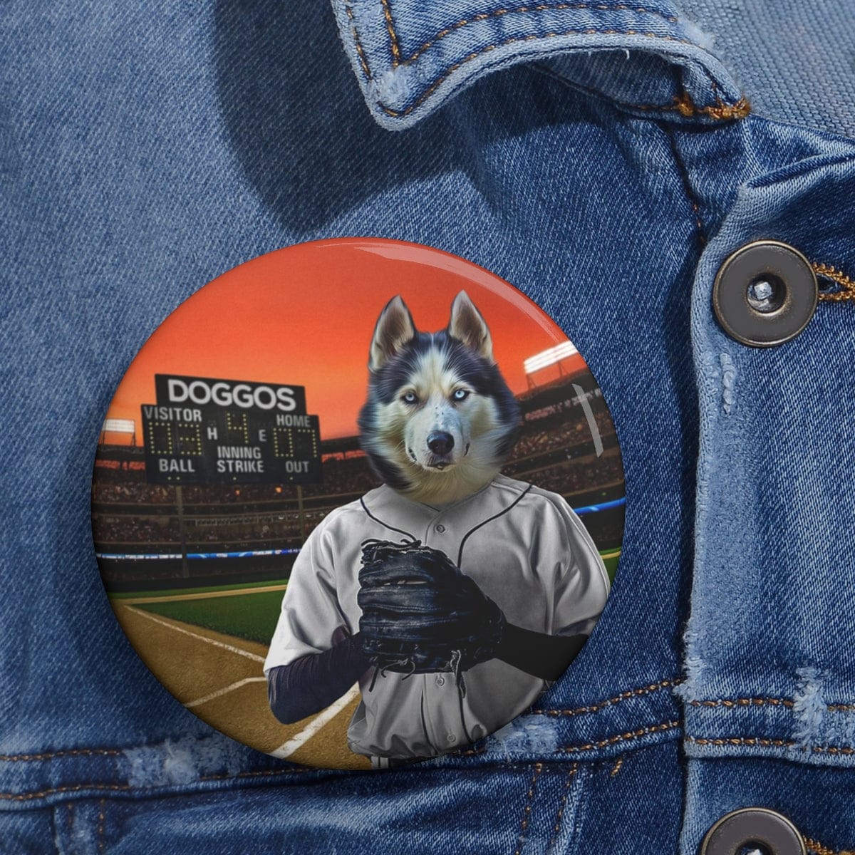 The Baseball Player Custom Pin