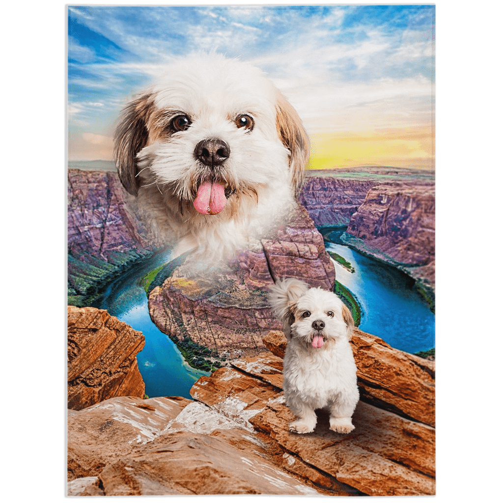 &#39;Majestic Canyon&#39; Personalized Pet Blanket