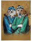 'The Golfers' Personalized 2 Pet Blanket