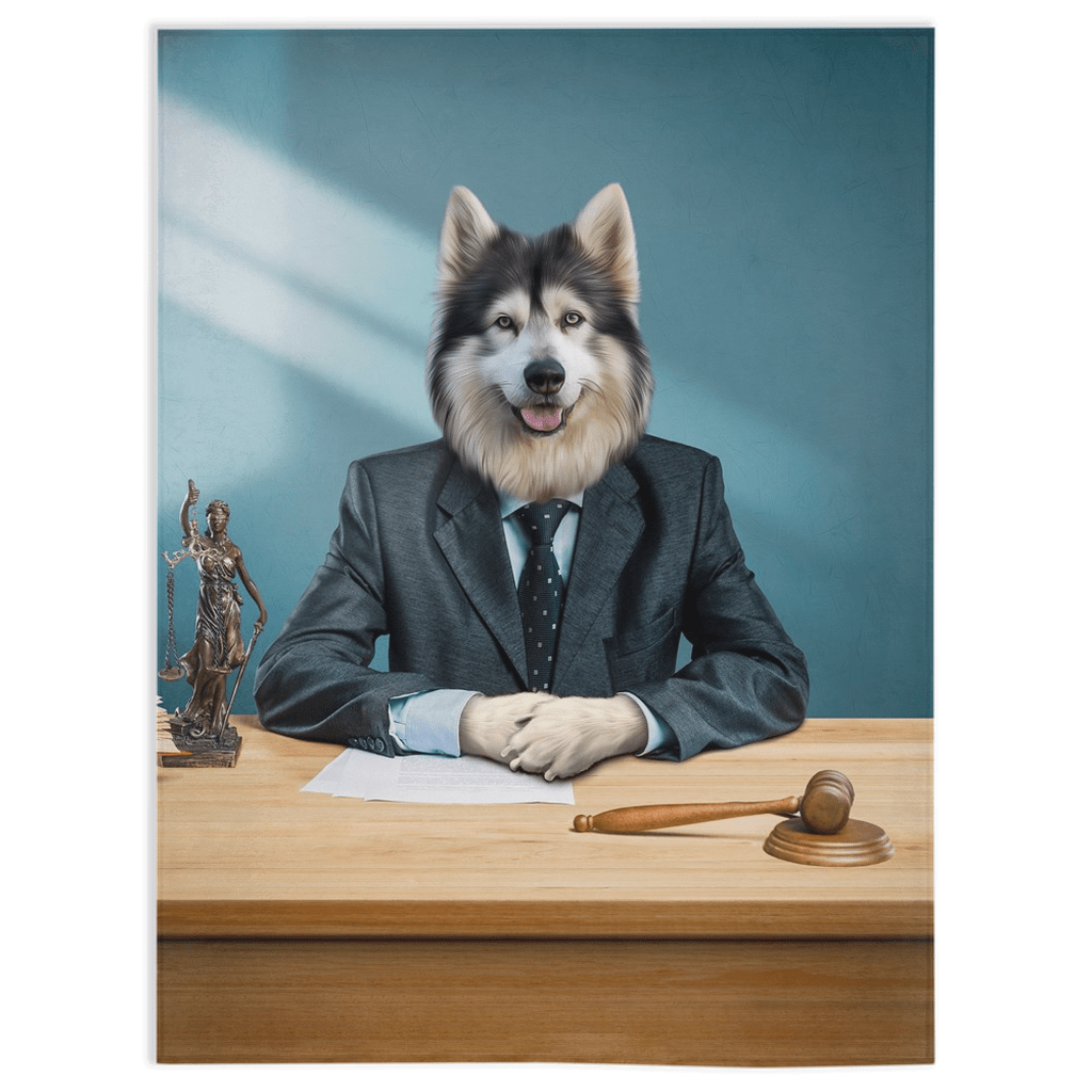 &#39;The Lawyer&#39; Personalized Pet Blanket