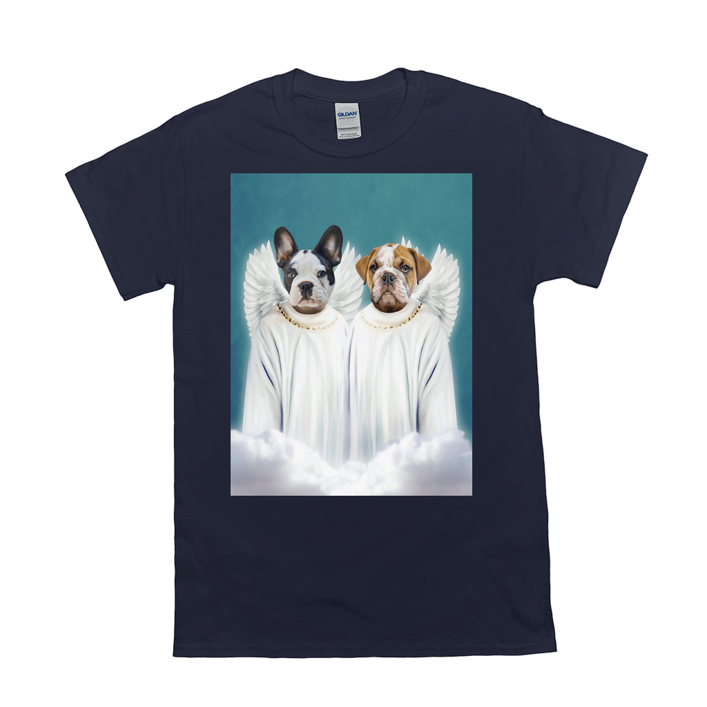 &#39;2 Angels&#39; Personalized Pet T-Shirt