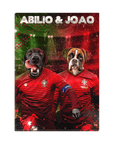 'Portugal Doggos' Personalized 2 Pet Standing Canvas