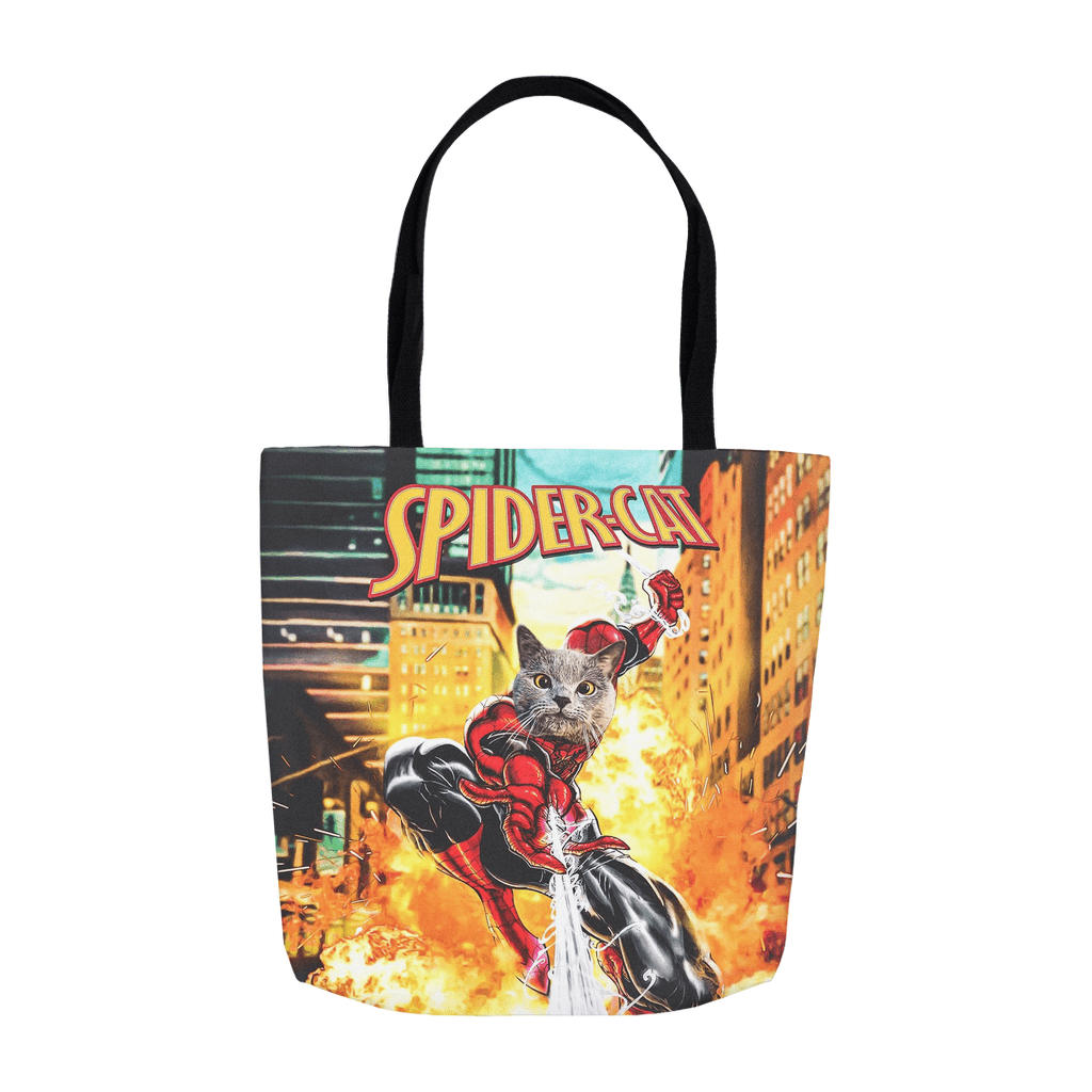 &#39;SpiderCat&#39; Personalized Tote Bag