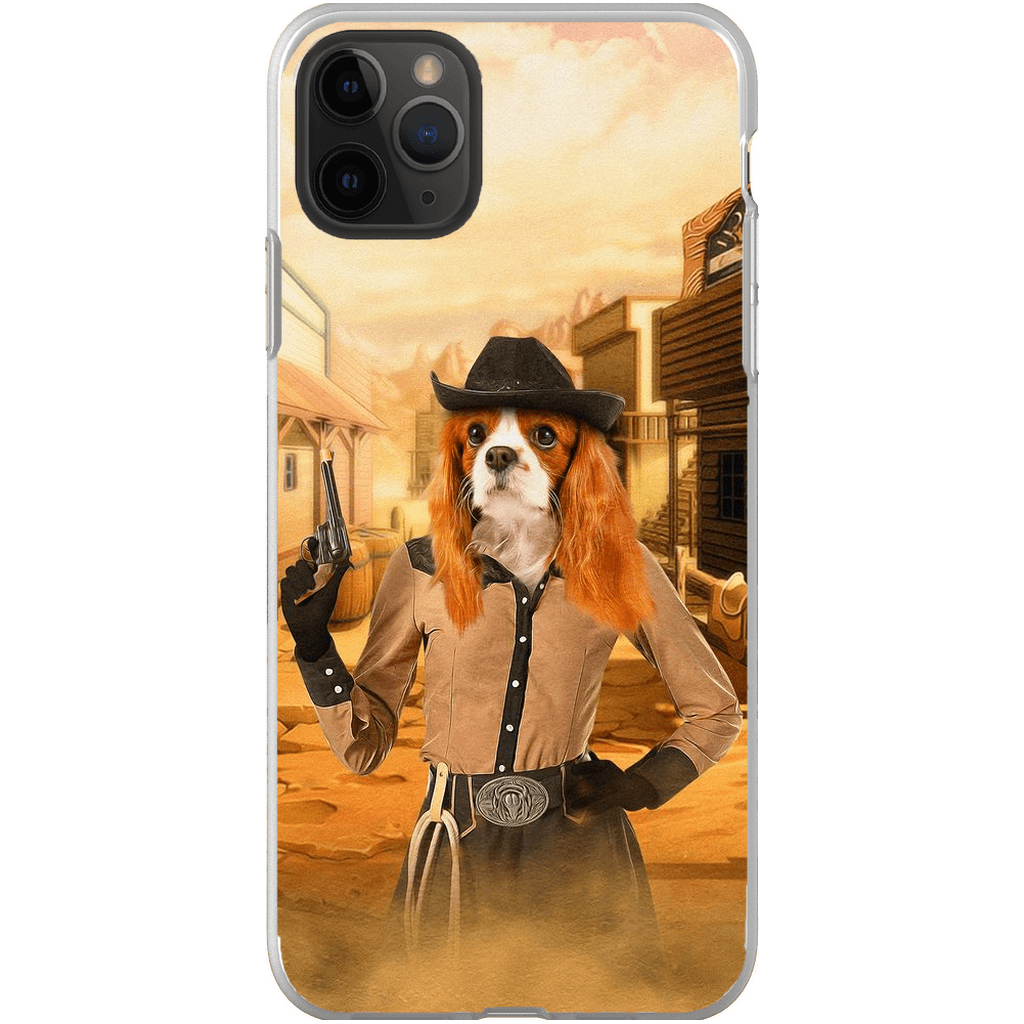 &#39;The Cowgirl&#39; Personalized Phone Case