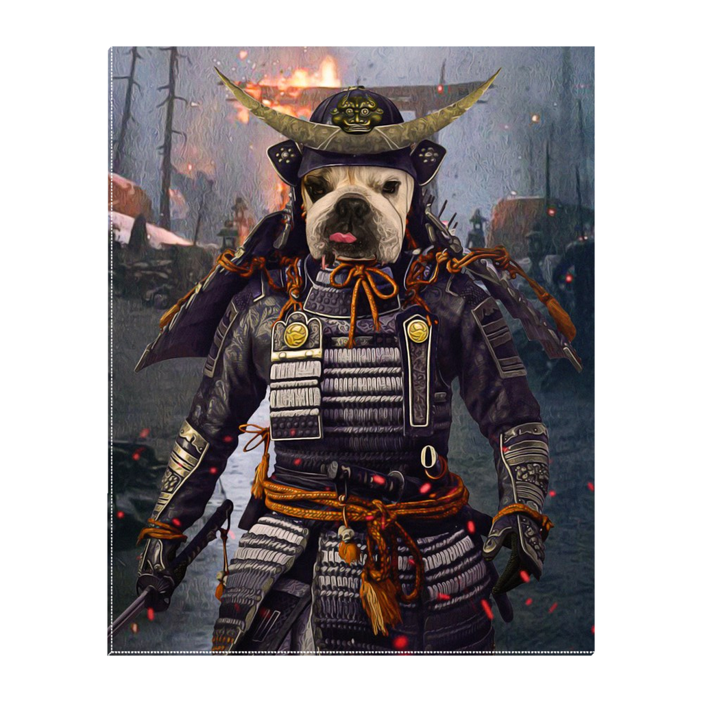 &#39;The Samurai&#39; Personalized Pet Standing Canvas
