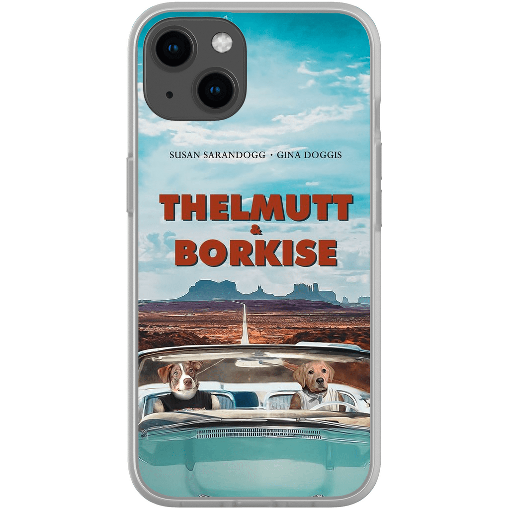 &#39;Thelmutt and Borkise&#39; Personalized 2 Pet Playing Cards