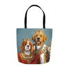 Load image into Gallery viewer, &#39;King and Queen&#39; Personalized 2 Pet Tote Bag