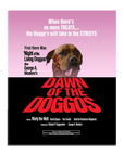 Lienzo personalizado para mascotas 'El amanecer de los Doggos'