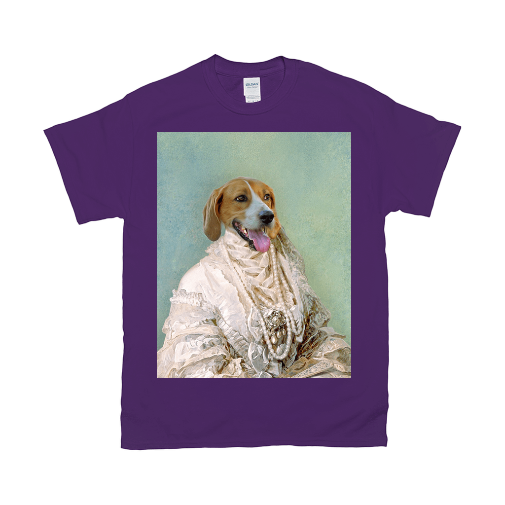 &#39;The Pearled Dame&#39; Personalized Pet T-Shirt