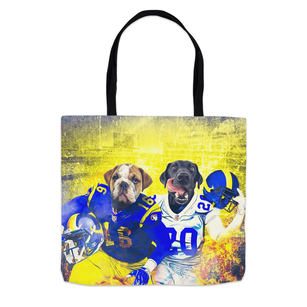 &#39;Los Angeles Doggos&#39; Personalized 2 Pet Tote Bag