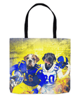 'Los Angeles Doggos' Personalized 2 Pet Tote Bag