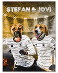 Póster Personalizado para 2 mascotas 'Perros de Alemania'
