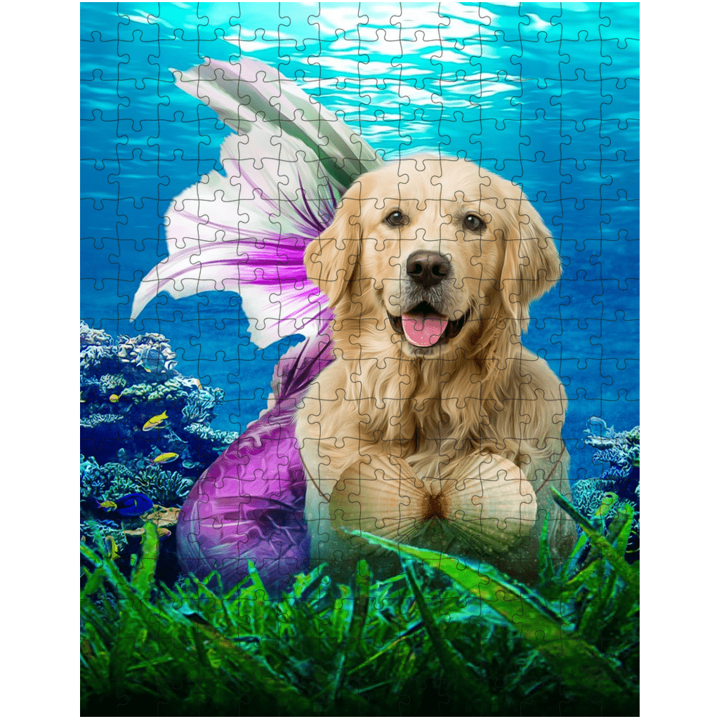 &#39;The Mermaid&#39; Personalized Pet Puzzle