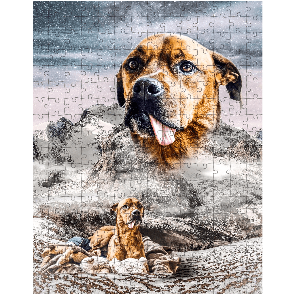 &#39;Majestic Snowy Mountain&#39; Personalized Pet Puzzle