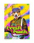 'The Fresh Pooch' Personalized Pet Standing Canvas