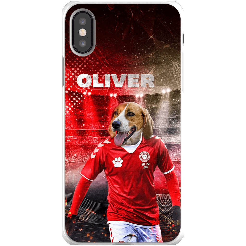 &#39;Denmark Doggos Soccer&#39; Personalized Phone Case