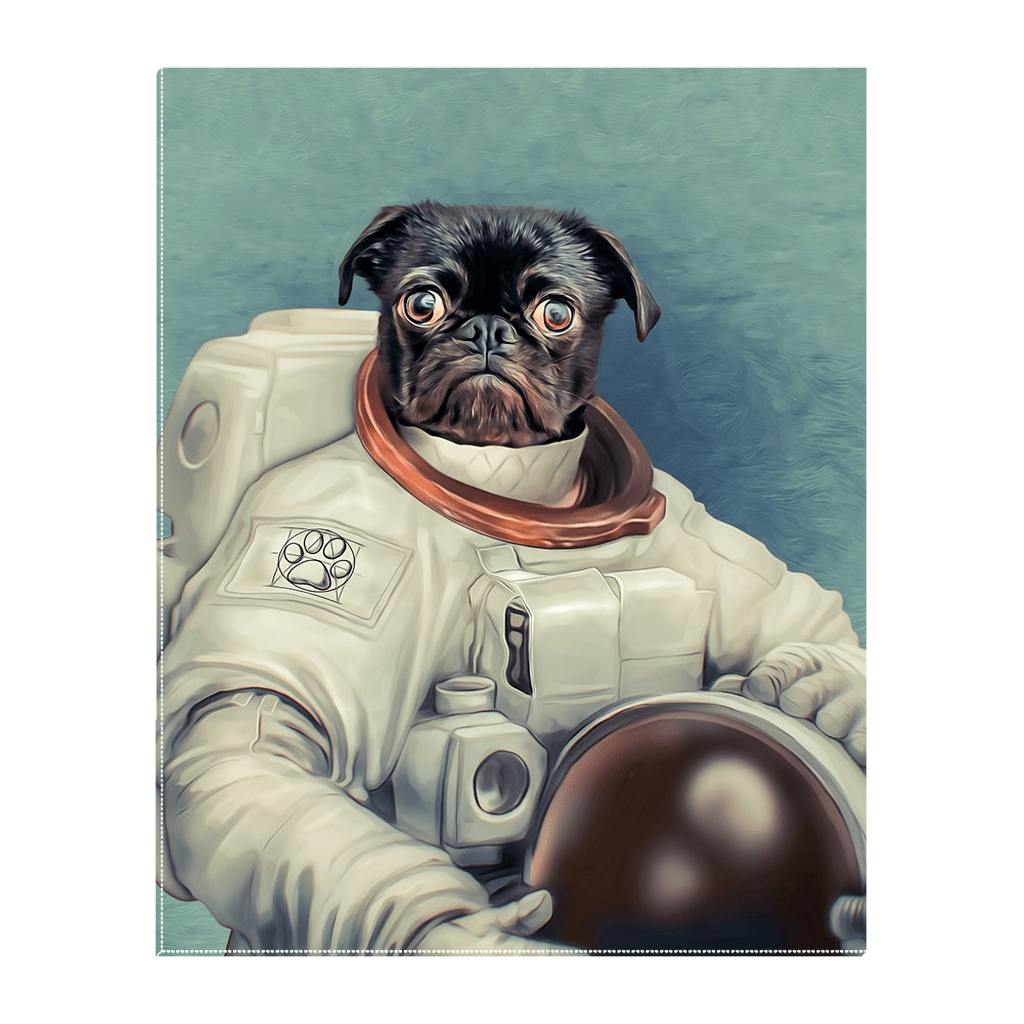 Lienzo de pie personalizado para mascotas &#39;El Astronauta&#39;