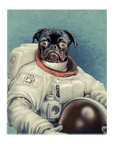 Lienzo de pie personalizado para mascotas 'El Astronauta'