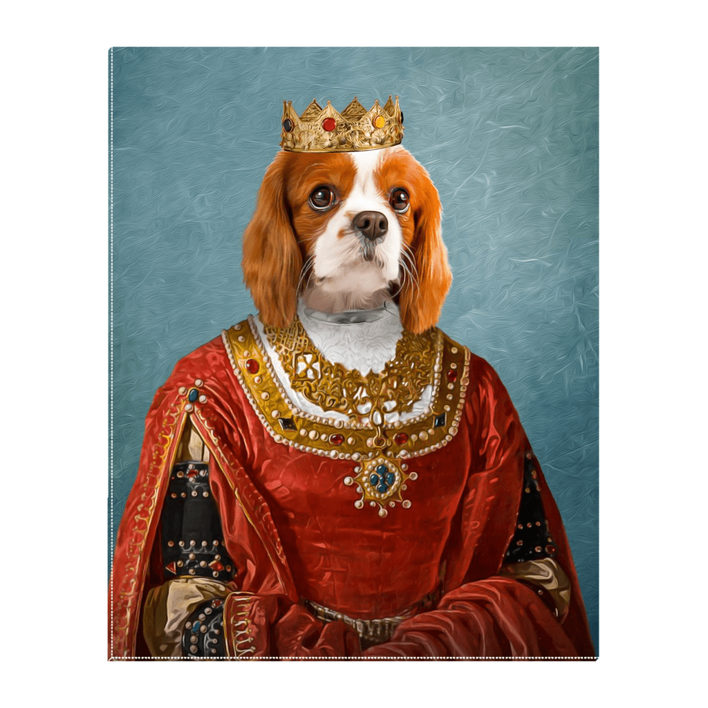 'The Queen' Personalized Pet Standing Canvas