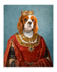 Lienzo personalizado para mascotas 'La Reina'