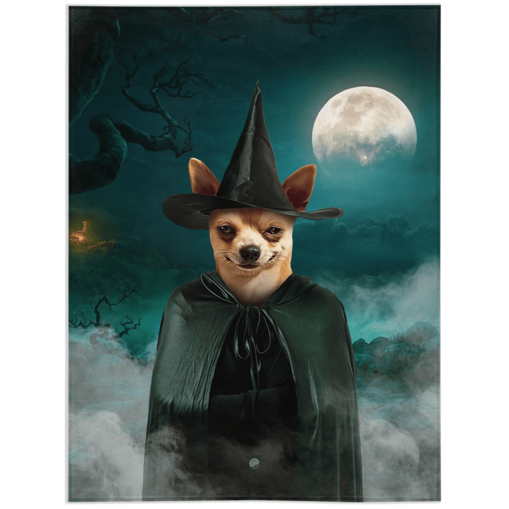 &#39;The Witch&#39; Personalized Pet Blanket
